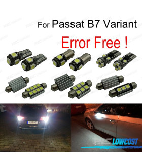 KIT 6 AMPOULES LED POUR VOLKSWAGEN VW PASSAT B7 365 11-14