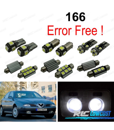 KIT 16 AMPOULES LED INTÉRIEUR ALFA ROMEO 166 98-07