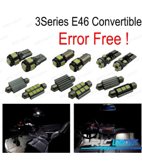 KIT 11 AMPOULES LED INTÉRIEUR BMW E46 CABRIOLET 318CI 320CD 320CI 325CI 323CI 330CI 330CD M3 00-07