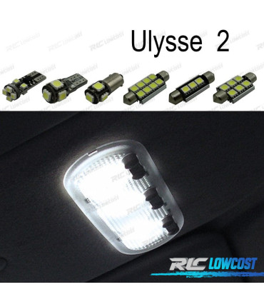 KIT 15 AMPOULES LED INTÉRIEUR POUR FIAT ULYSSE 2 MK2 179 03-11