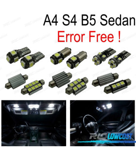 KIT 15 AMPOULES LED INTÉRIEUR AUDI A4 S4 B5 BERLINE 96-01