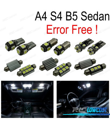KIT 15 AMPOULES LED INTÉRIEUR AUDI A4 S4 B5 BERLINE 96-01