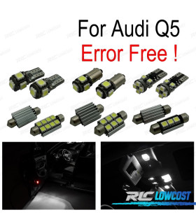 KIT 16 AMPOULES LED INTÉRIEUR POUR AUDI Q5 09-16