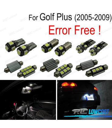 KIT 15 AMPOULES LED INTÉRIEUR POUR VOLKSWAGEN VW GOLF PLUS 05-09