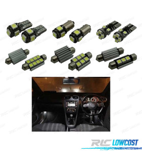KIT 16 AMPOULES LED INTÉRIEUR POUR VOLKSWAGEN VW GOLF 5 GTI 06-09