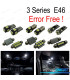 KIT 17 AMPOULES LED INTÉRIEUR POUR BMW SÉRIE 3 E46 BERLINE COUPÉ M3 318I 318TI 323I 323IS 325I 325XI 99-05