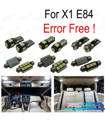 KIT 16 AMPOULES LED INTÉRIEUR POUR BMW X1 E84 10-15