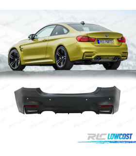 PARE CHOCS ARRIÈRE BMW F32 F33 LOOK M4 PDC AVEC DIFFUSEUR MP