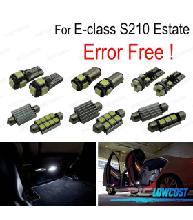 KIT 17 AMPOULES LED INTÉRIEUR MERCEDES CLASSE E S210 BREAK WAGON E420 E320 95-01