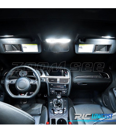 KIT 17 AMPOULES LED INTÉRIEUR POUR AUDI A4 S4 RS4 B8 QUATTRO BERLINE