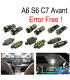 KIT 17 AMPOULES LED INTÉRIEUR POUR AUDI A A6 S6 RS6 C7 AVANT WAGON 12-