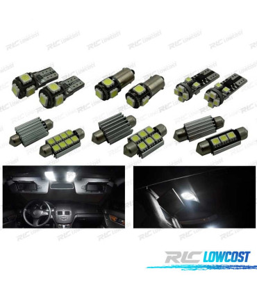 KIT 19 AMPOULES LED INTÉRIEUR POUR MERCEDES CLASSE C W204 BERLINE C230 C250 C280 C300 C350 C63 AMG 08-14