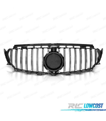 CALANDRE MERCEDES CLASSE E W213 16-18 LOOK GT-R CHROMÉ