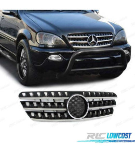 CALANDRE MERCEDES ML W163 98-05 NOIR CHROMÉ