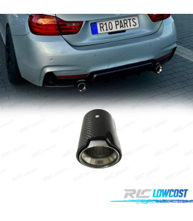 EMBOUT D'ÉCHAPPEMENT BMW LOOK M CARBONE ROND