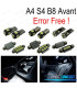KIT 18 AMPOULES LED INTÉRIEUR POUR AUDI A4 S4 B8 AVANT 09-15