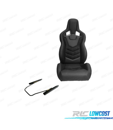 KIT SIÈGE BAQUET SPORT UNIVERSEL CUIR NOIR STYLE SPORTSTER