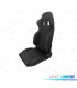 SIÈGE SPORT SEMI-BAQUET UNIVERSEL STYLE SPARCO CUIR NOIR