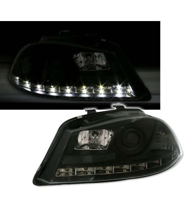 PHARES SEAT IBIZA CORDOBA 6L 02-08 DRL NOIR