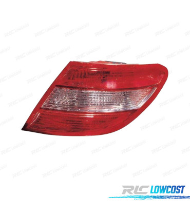 FEUX ARRIÈRE DROIT POUR MERCEDES CLASSE C W204 07-10 BERLINE BLANC ROUGE