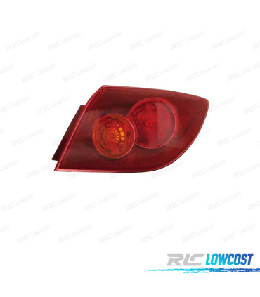 FEUX ARRIÈRE DROIT POUR MAZDA 3 HATCHBACK 5P 03-09 ROUGE
