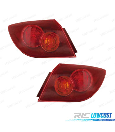 FEUX ARRIÈRE POUR MAZDA 3 HATCHBACK 5P 03-09 ROUGE