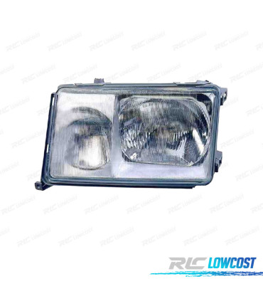 PHARE GAUCHE MERCEDES W124 BERLINE COUPÉ 89-93 FOND ARGENT