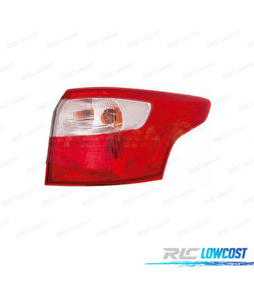 FEUX ARRIÈRE GAUCHE POUR FORD FOCUS IV SPORTBREAK 11-14 BLANC ROUGE