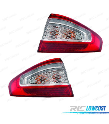 FEUX ARRIÈRE POUR FORD MONDEO IV 5P 10-14 LED BLANC ROUGE