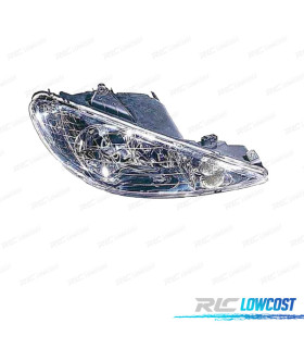 PHARE DROIT PEUGEOT 206 98-09 H7+H7