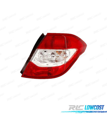 FEUX ARRIÈRE DROIT POUR CITROEN C4 5P 10-15 BLANC ROUGE