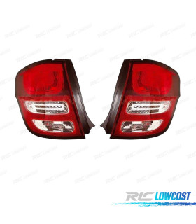FEUX ARRIÈRE POUR CITROEN C3 10-13 BLANC ROUGE