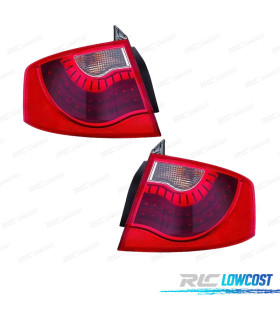 FEUX ARRIÈRE POUR SEAT EXEO BERLINE 11- LED BLANC ROUGE EXTERIEUR