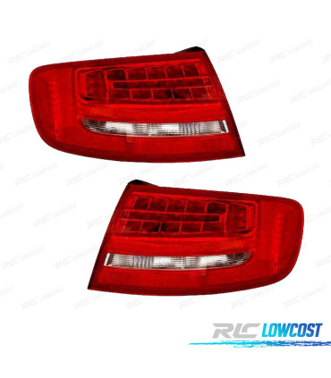 FEUX ARRIÈRE POUR AUDI A4 AVANT 08-11 LED BLANC ROUGE