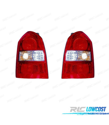 FEUX ARRIÈRE POUR HYUNDAI TUCSON 04-10 BLANC ROUGE