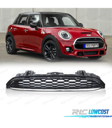CALANDRE MINI COOPER F55 F56 F57 14-21 LOOK SPORT NOIR CHROME