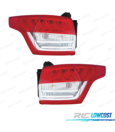 FEUX ARRIÈRE POUR FORD KUGA II 13-17 LED BLANC ROUGE