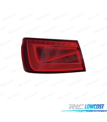 FEUX ARRIÈRE GAUCHE POUR AUDI A3 4P 12-16 BERLINE LED ROUGE FUMÉ