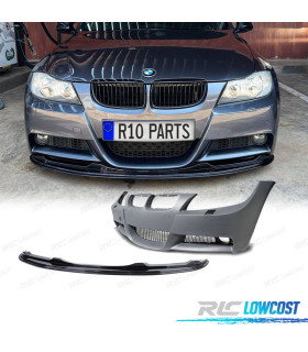 PARE CHOCS + SPOILER BMW E90 E91 05-08 LOOK M SRA