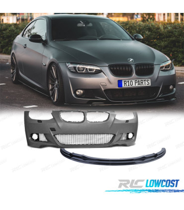 PARE CHOCS BMW E92 E93 06-10 LOOK M + SPOILER FRONTAL