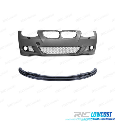 PARE CHOCS BMW E92 E93 06-10 LOOK M + SPOILER FRONTAL
