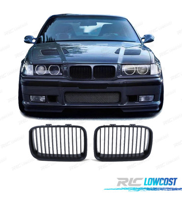 CALANDRES BMW E36 91-96 LOOK M NOIR MAT