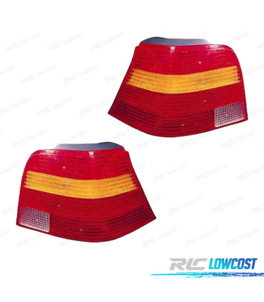 FEUX ARRIÈRE POUR VOLKSWAGEN VW GOLF IV 3 5P 97-03 AMBRE