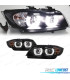 PHARES BMW E90 E91 05-08 XÉNON ANGEL EYES U 3D FOND N