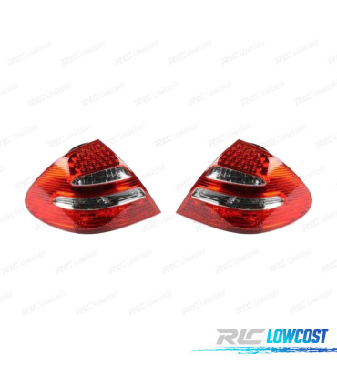 FEUX ARRIÈRE POUR MERCEDES W211 02-06 CLASSE E BERLINE LED + HALOGÈNE
