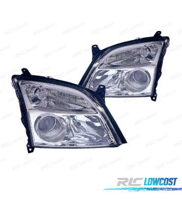 PHARES POUR OPEL VECTRA C 02-05 SIGNUM 03-05 FOND CHROMÉ