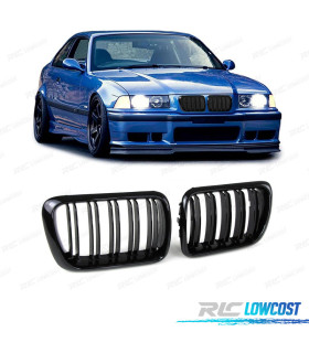 DOUBLE CALANDRE BMW E36 91-96 NOIR BRILLANT