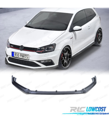 SPOILER LAME AVANT VOLKSWAGEN VW POLO 6C 14-17 CARBONE