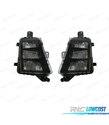 PHARES ANTIBROUILLARD POUR VOLKSWAGEN VW GOLF VII GTI GTD 12-17 LED FOND NOIR