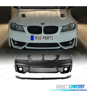 PARE CHOCS FRONTAL BMW E90 E91 LCI 08-12 LOOK M4 GRILLES ANTIBROUILLARD + SPOILER LIP